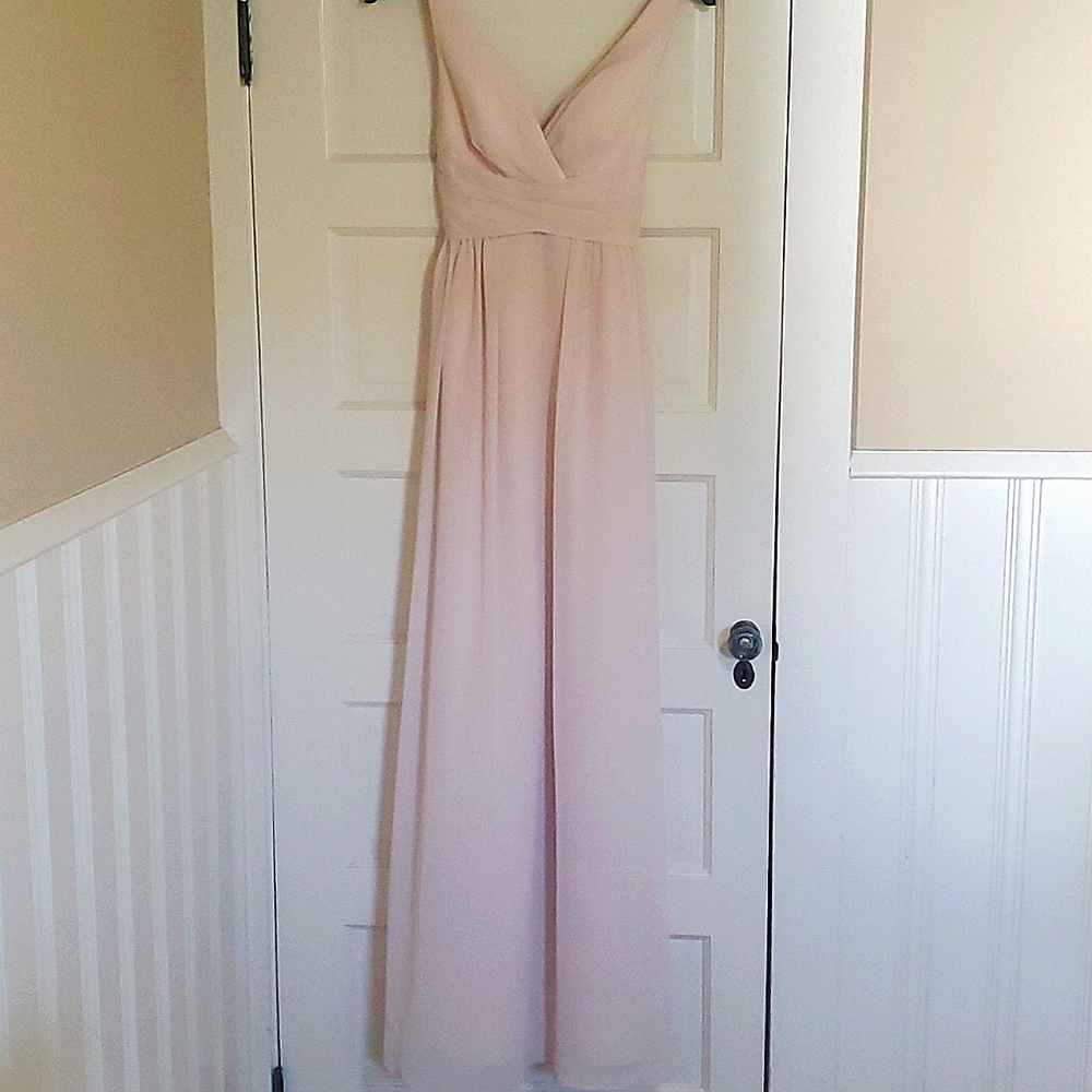 BHLDN Watters light pink/blush bridesmaid dress